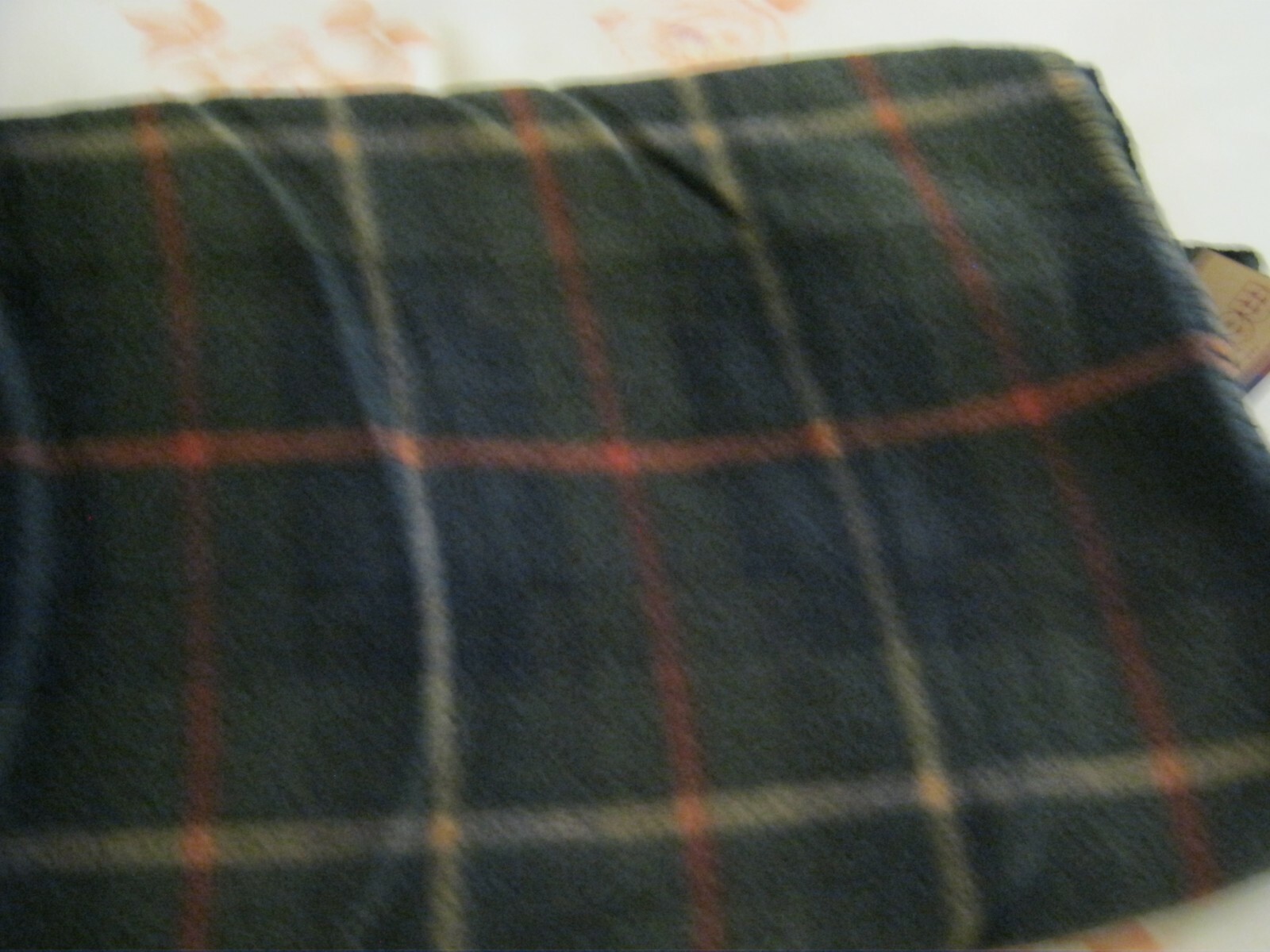 Fleece Throw Blanket ~ Red + Dark Green - 53x77 Inches gallery