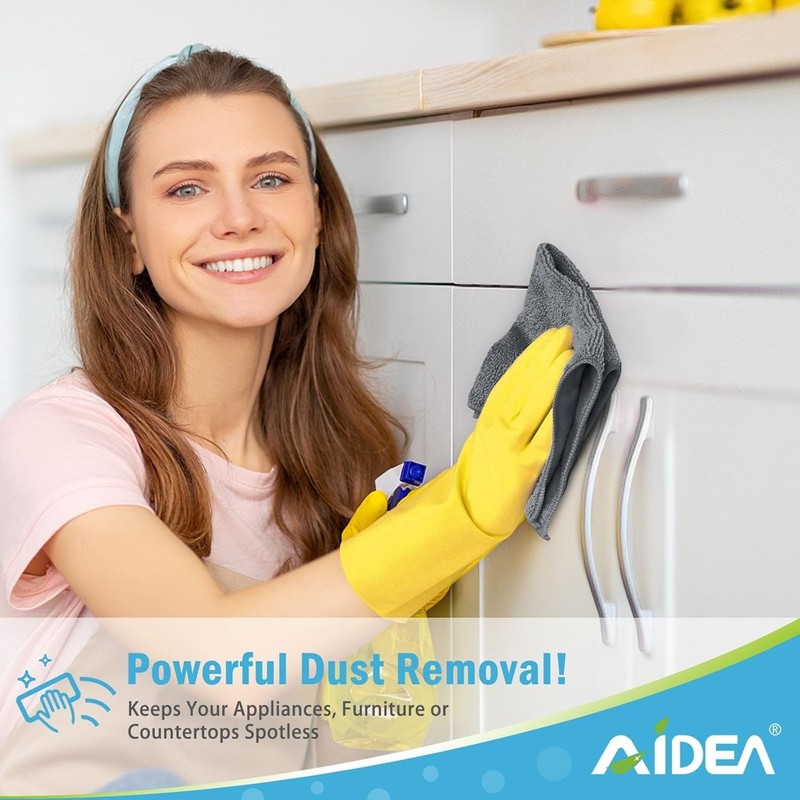 Durable Microfiber Cloths Set, Machine Washable, Perfect for Every Cleaning Need gallery