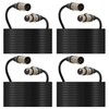 (4-Pack) 50 Foot, XLR Microphone Cable 3-pin XLR Speaker Cable Male to Female... gallery