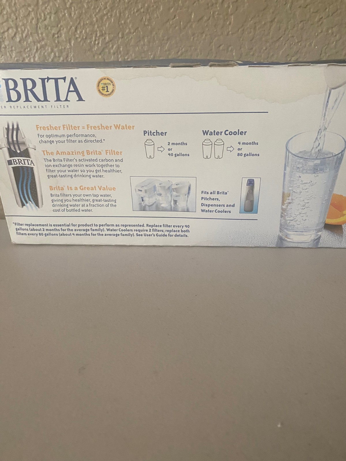 Brita 5 Pack Pitcher Standard Replacement Filters New Sealed Unopened gallery