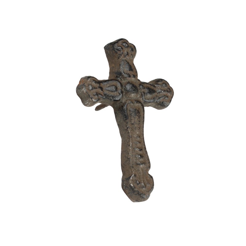 Rustic Cast Iron Cross Nails Tacks 3 x 2 inch With 1 inch Nail (Pack of 6) gallery