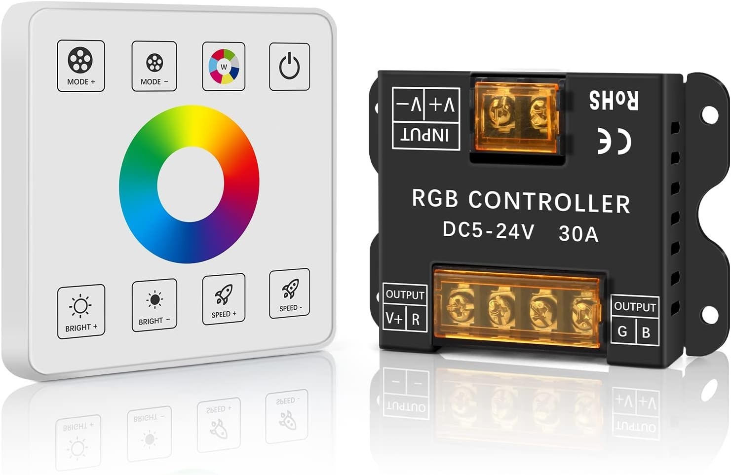 RF Touch Panel RGB LED Controller Kit RGB LED Strip Lights Controller gallery