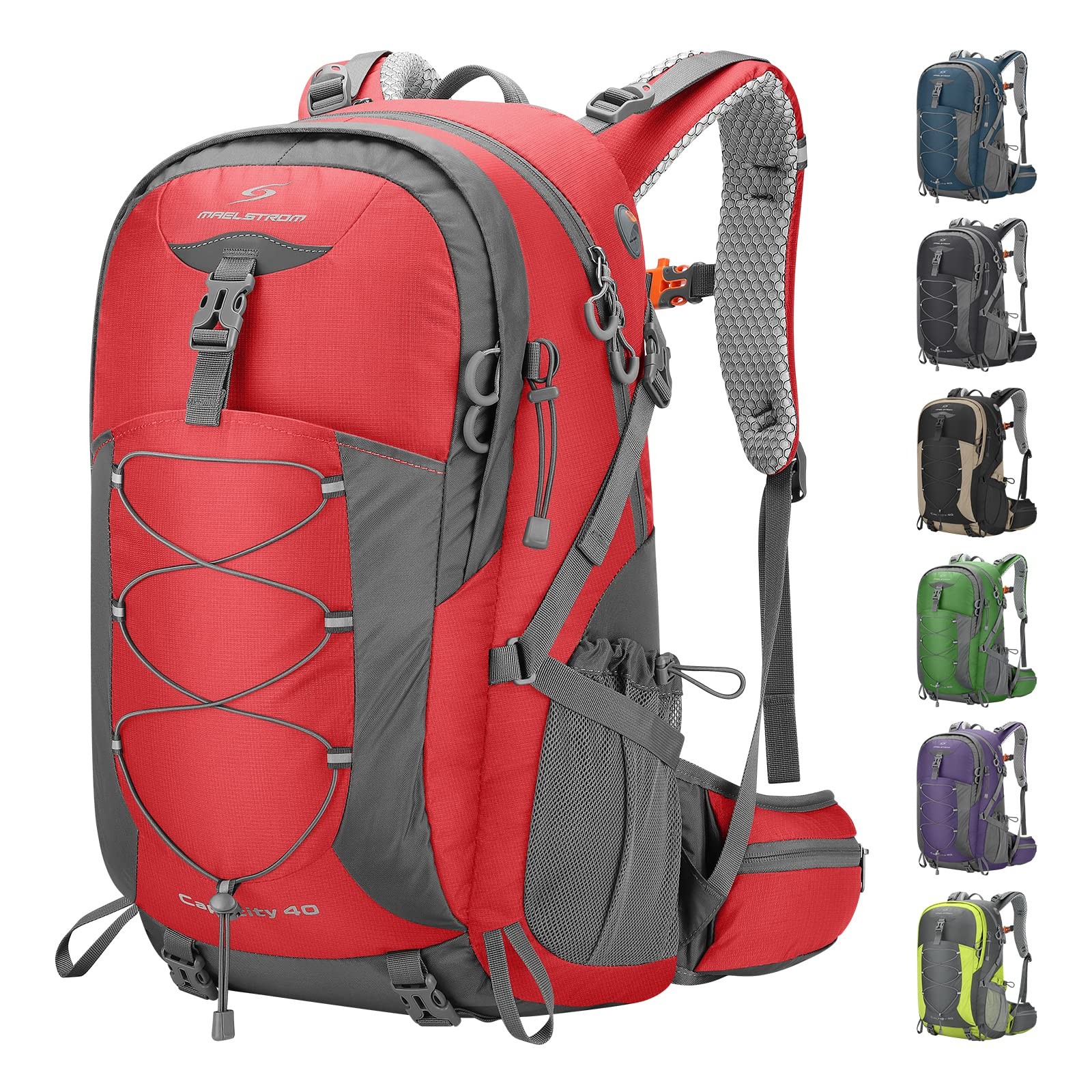 Maelstrom Hiking Backpack,Camping Backpack,40L Waterproof Hiking Daypack with...