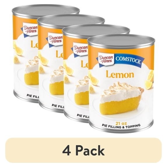 4 Pack Duncan Hines Comstock Lemon Crème Pie Filling & Topping 21 oz gallery
