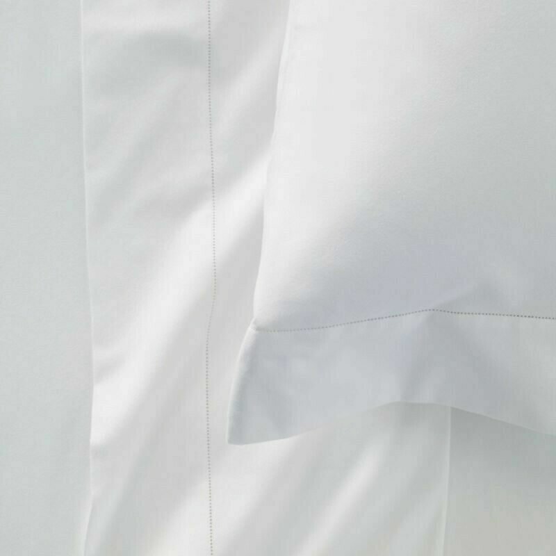 Sferra Leonardo White King Sheet Set 4 PC Solid 100% Cotton Percale Italy NEW gallery