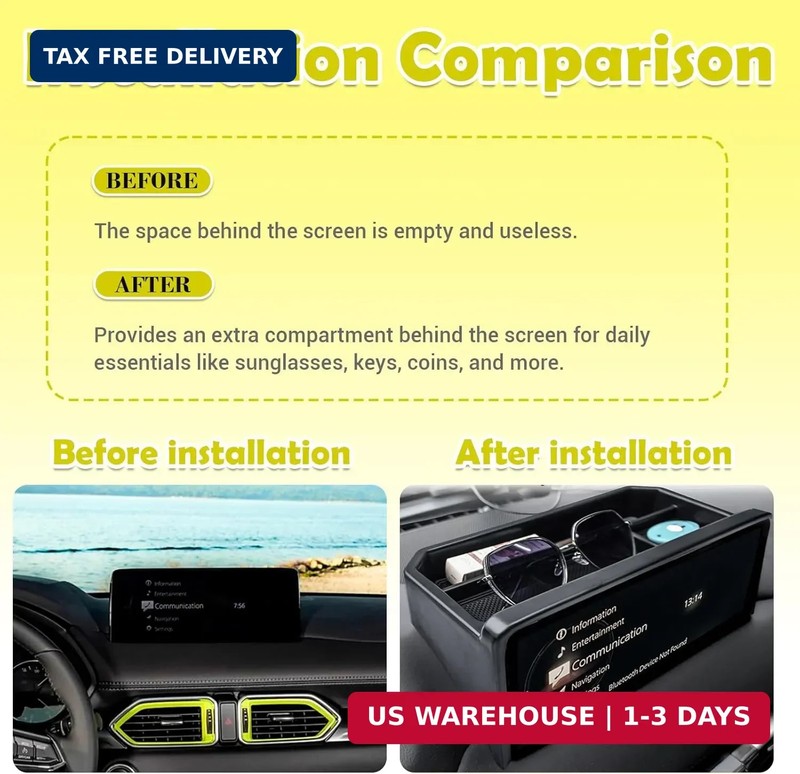 Dash Storage Organizer Compatible with 2022 2023 2024 2025 Mazda CX-5 Accessorie gallery