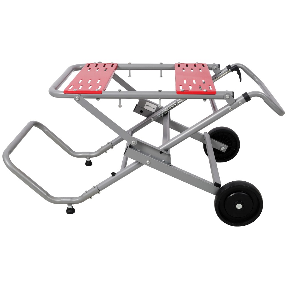 Heavy Duty Steel Portable Rolling Foldable Table Saw Stand with 8" Wheels,330Lbs gallery