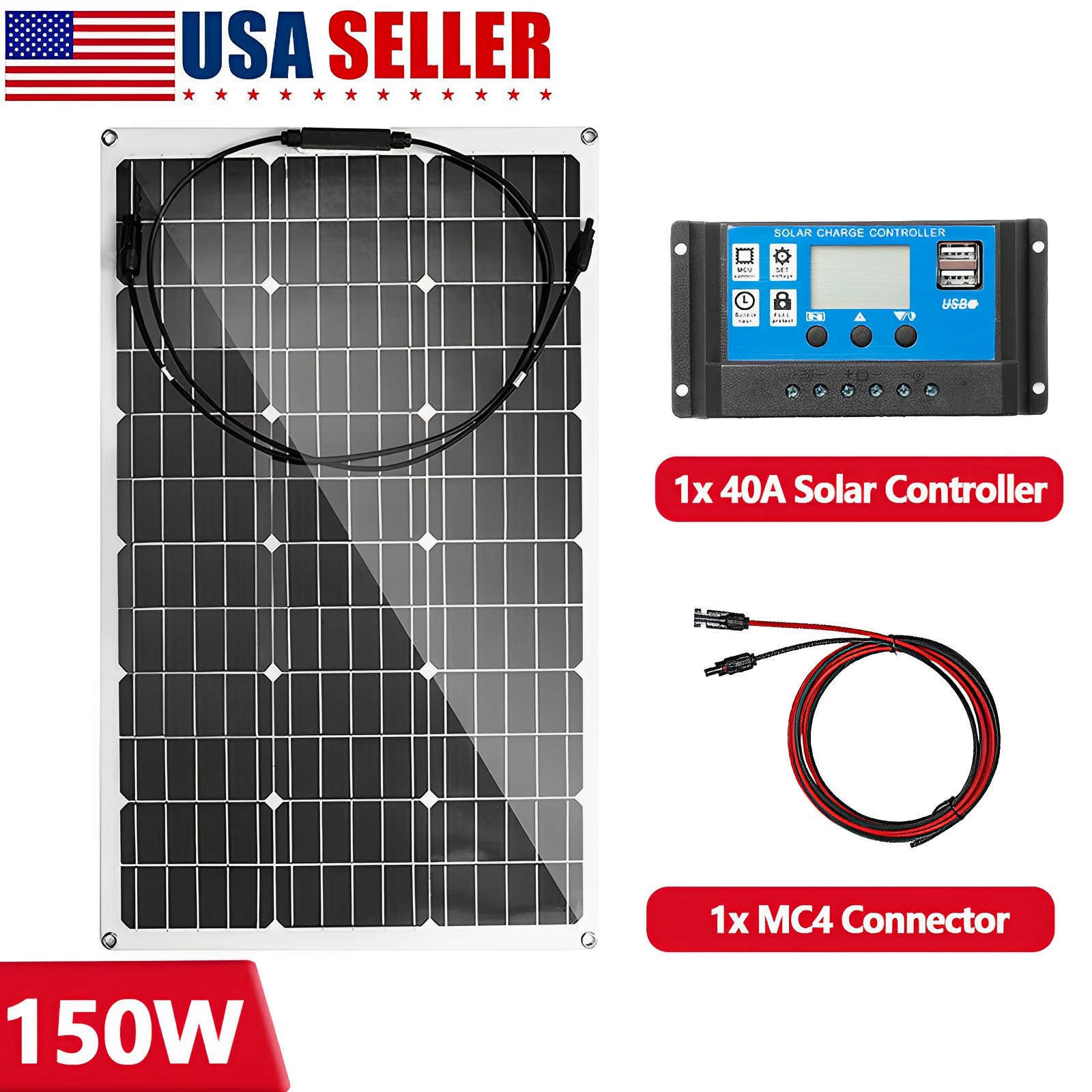 300W 900W Flexible Solar Panel Mono Portable for Camping Home RV Boat Marine Car gallery