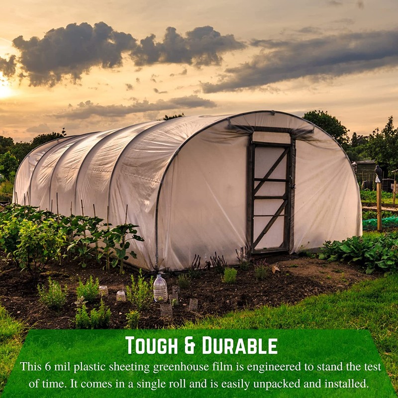 Farm Plastic Supply - Clear Greenhouse Plastic Sheeting - 6 mil - UV Resistant gallery
