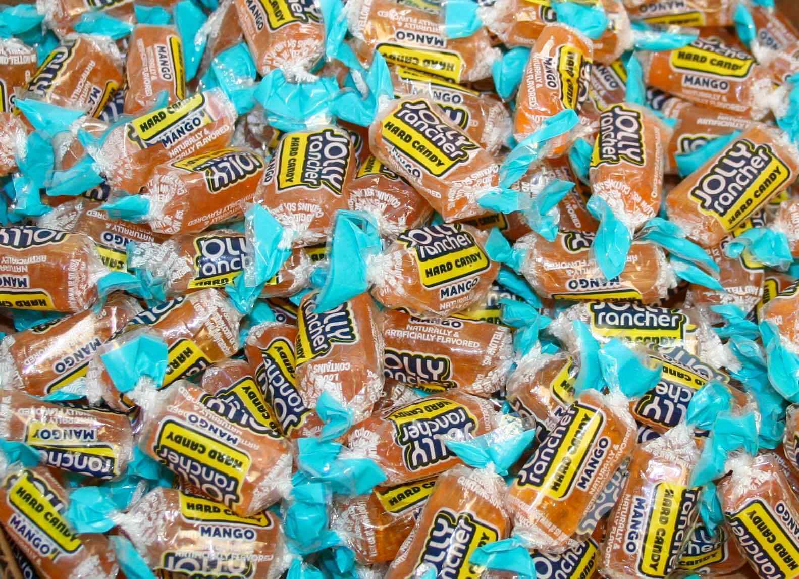 JOLLY RANCHER - MANGO FLAVOR only- 8 POUNDS 128 oz. BULK CANDY- Hard Candy gallery