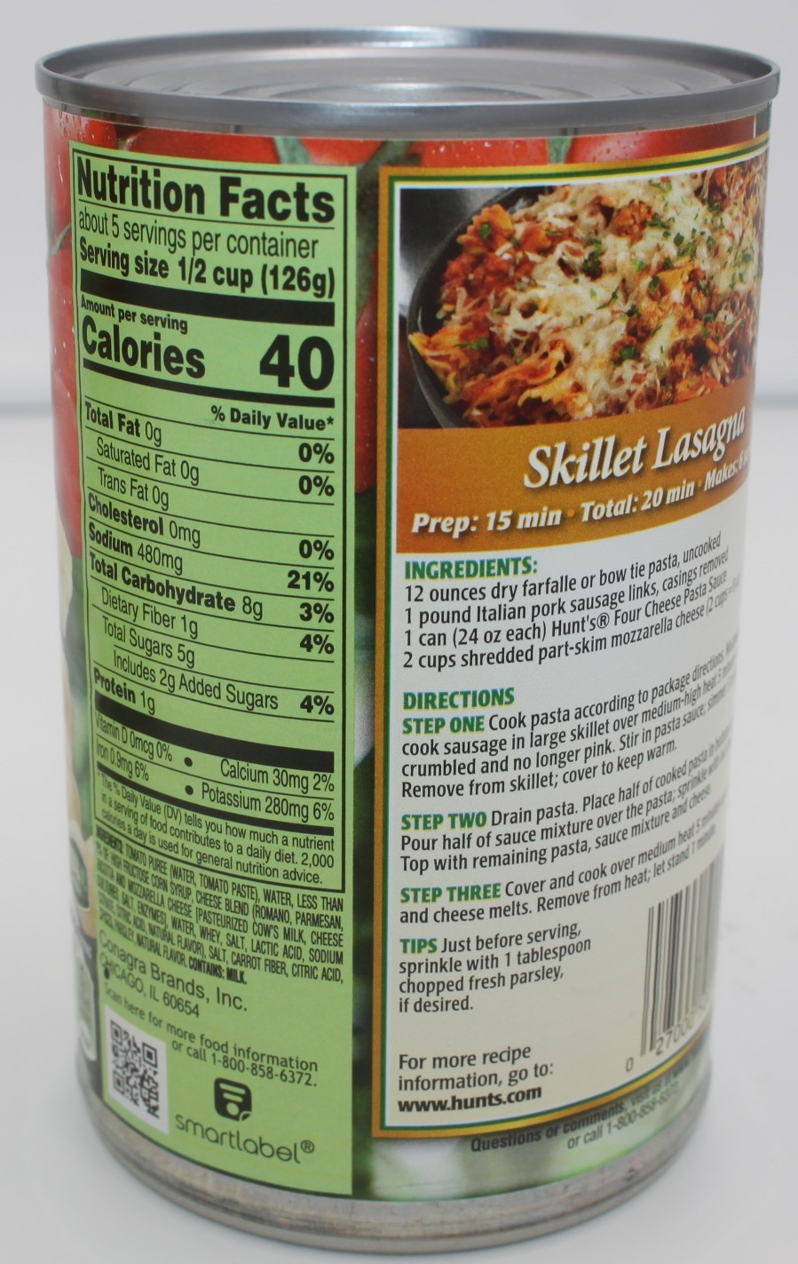 Hunt's 2-PACK Premium Four Cheese Spaghetti Tomato Pasta Sauce 48 oz BB 06/2027 gallery