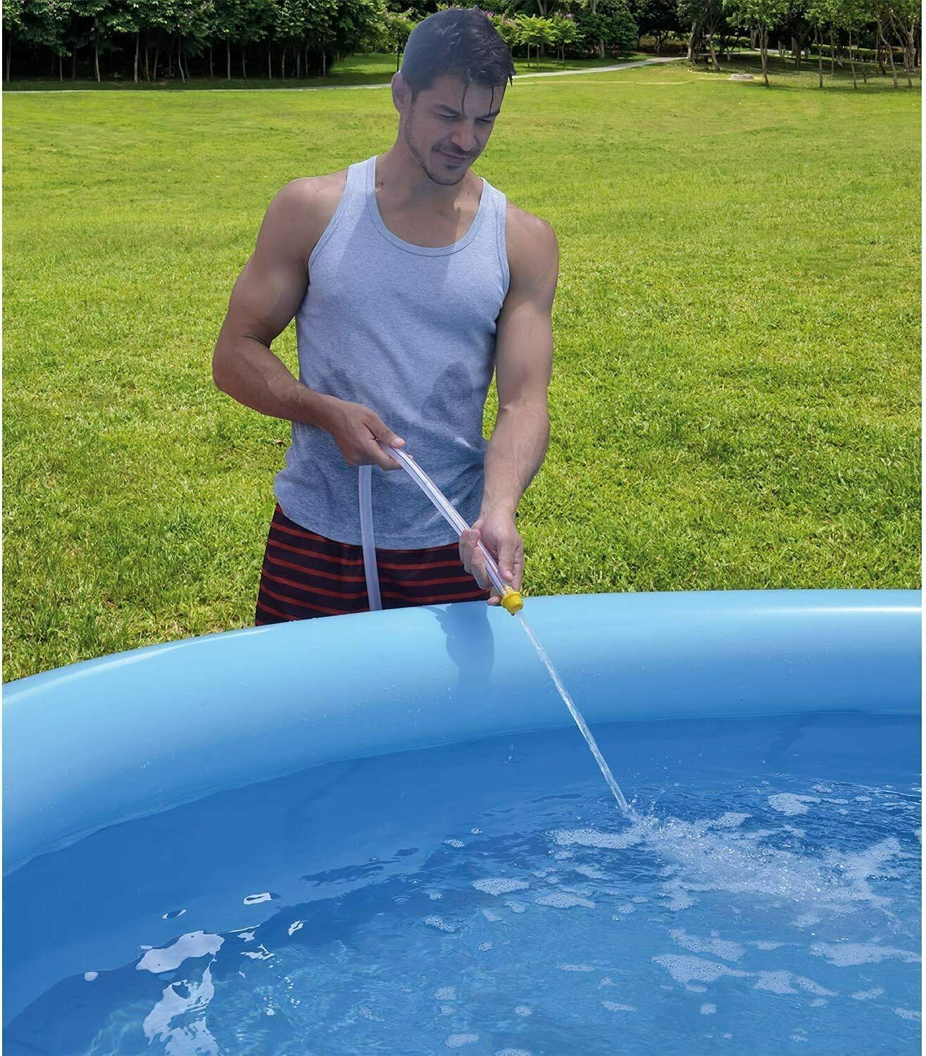 8ft x 25in Above Ground Inflatable Round Swimming Pool for Kids Outdoor gallery