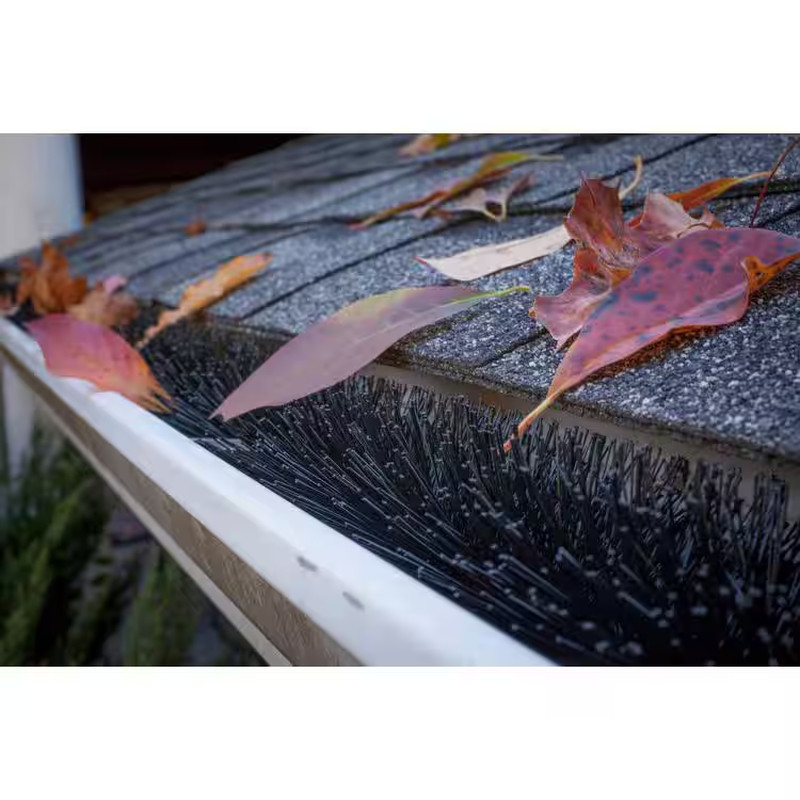 Standard 5 In. - 15 Ft. Pack Leaf Filter Brush Gutter Guard gallery