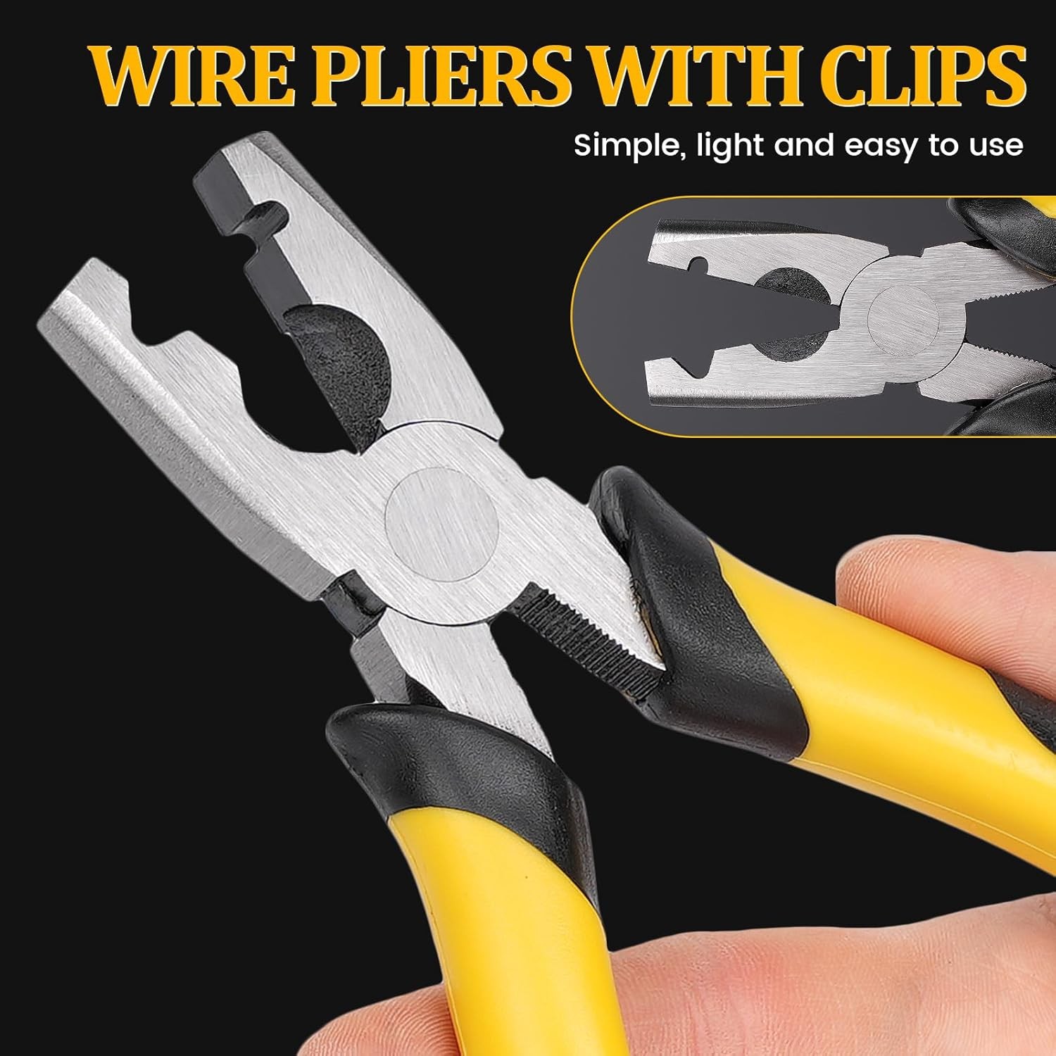 1800PCS Wire Cage Clips and Pliers Rabbit Chicken J Clip gallery