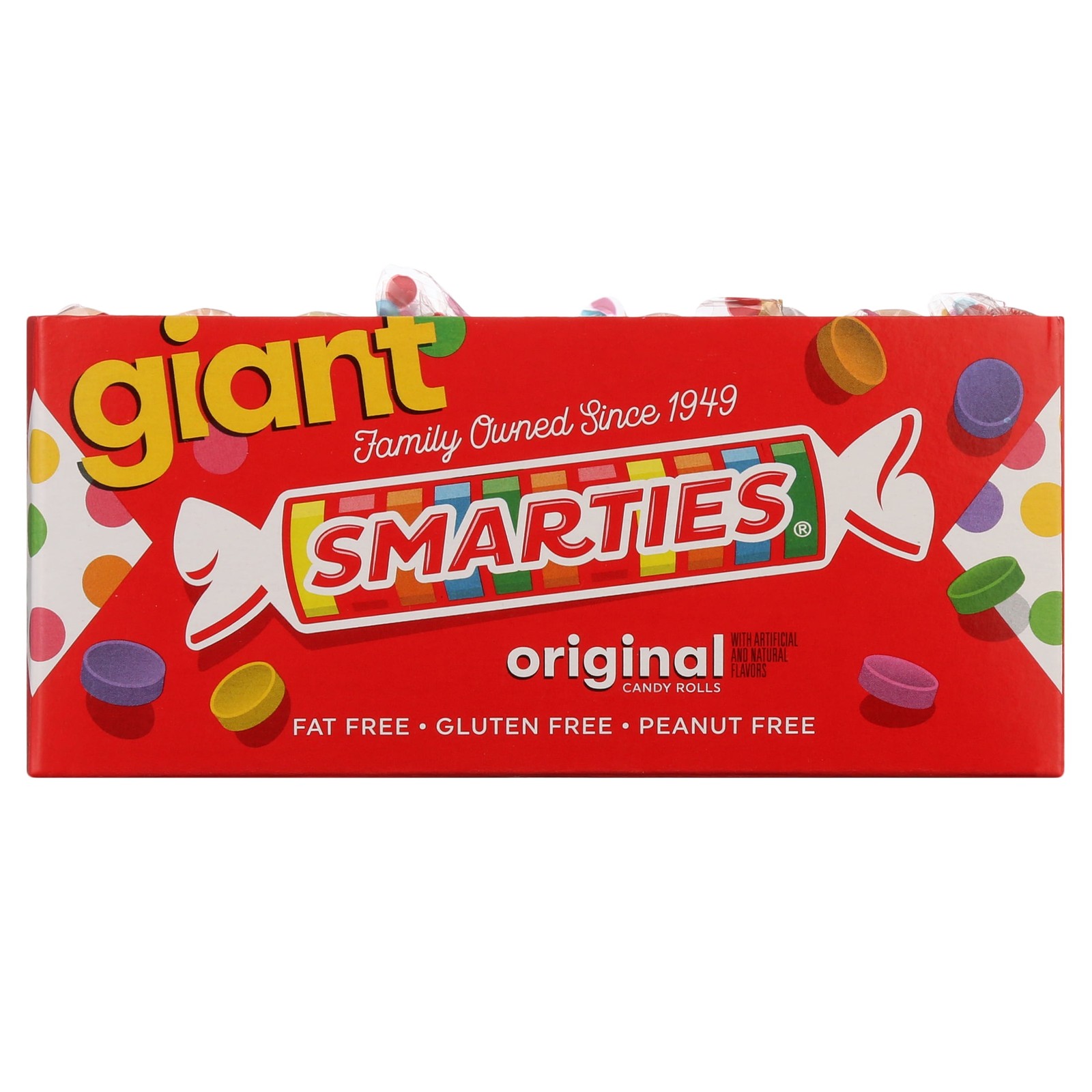 Smarties Candy Rolls, Giant, 36 Count Allergen Free new gallery