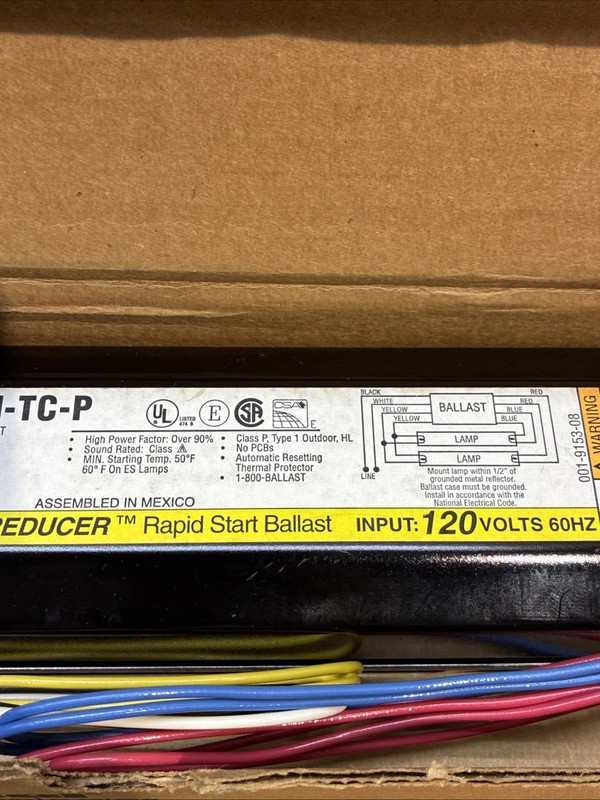 Universal Lighting Technologies Rapid Start Ballast 446-L-SLH-TC-P 120V 60HZ FS! gallery