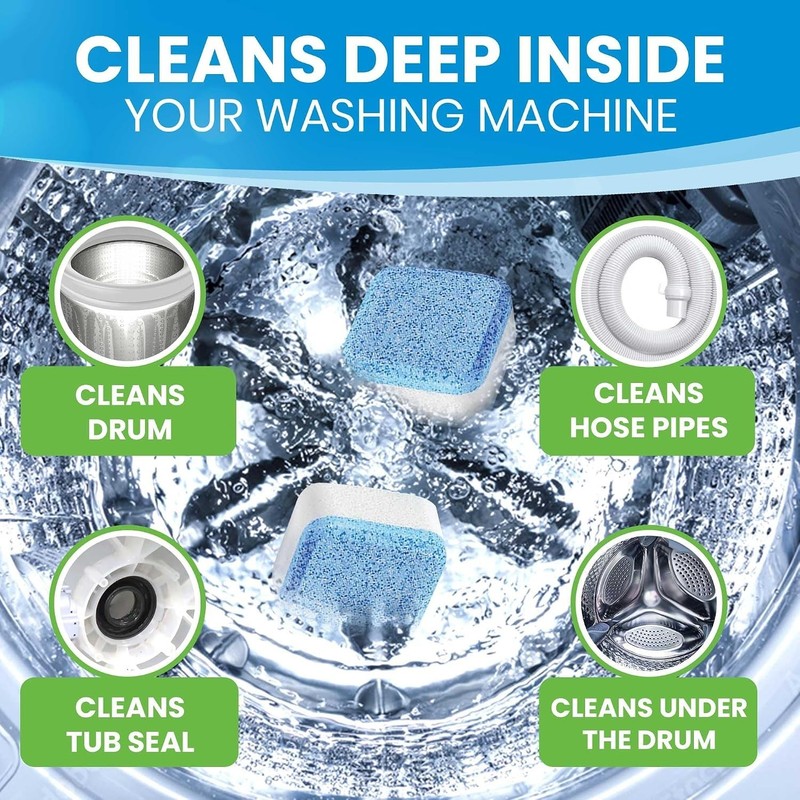 Washing Machine Cleaner Tablets - 24 Pack for a 12 Supply. Formulated for gallery