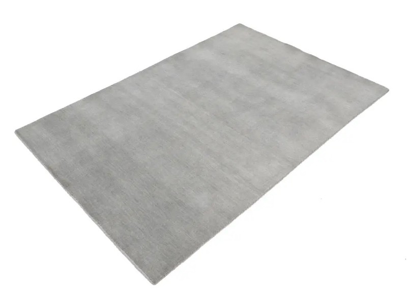 Gray Solid Hand-Loomed 4X6 Gabbeh Wool Rug Oriental Home Decor Carpet gallery