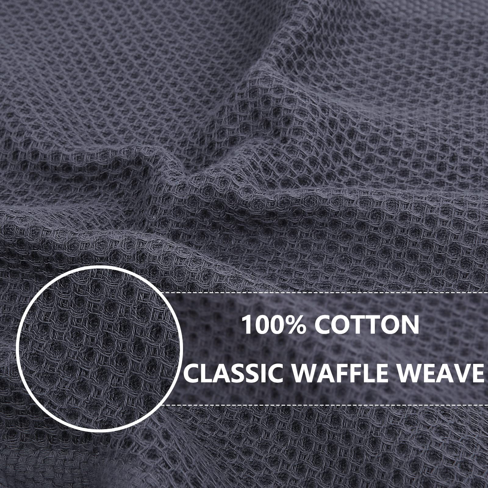 100% Cotton Waffle Weave Kitchen Dish Cloths, Ultra Soft Absorbent Quick Dryi... gallery