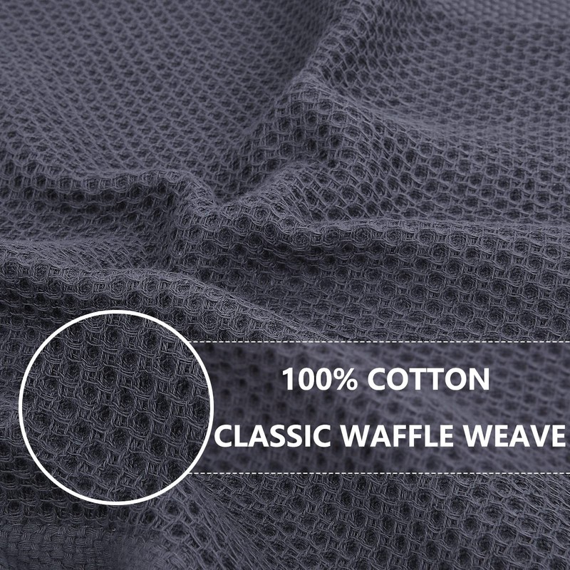 100% Cotton Waffle Weave Kitchen Dish Cloths, Ultra Soft Absorbent Quick Dryi... gallery