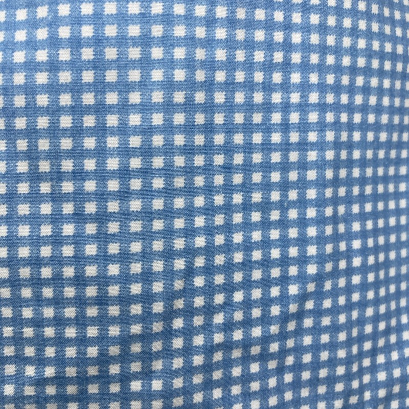 RALPH LAUREN SMALL GINGHAM BLUE RUFFLED PAIR OF KING SHAMS EUC gallery