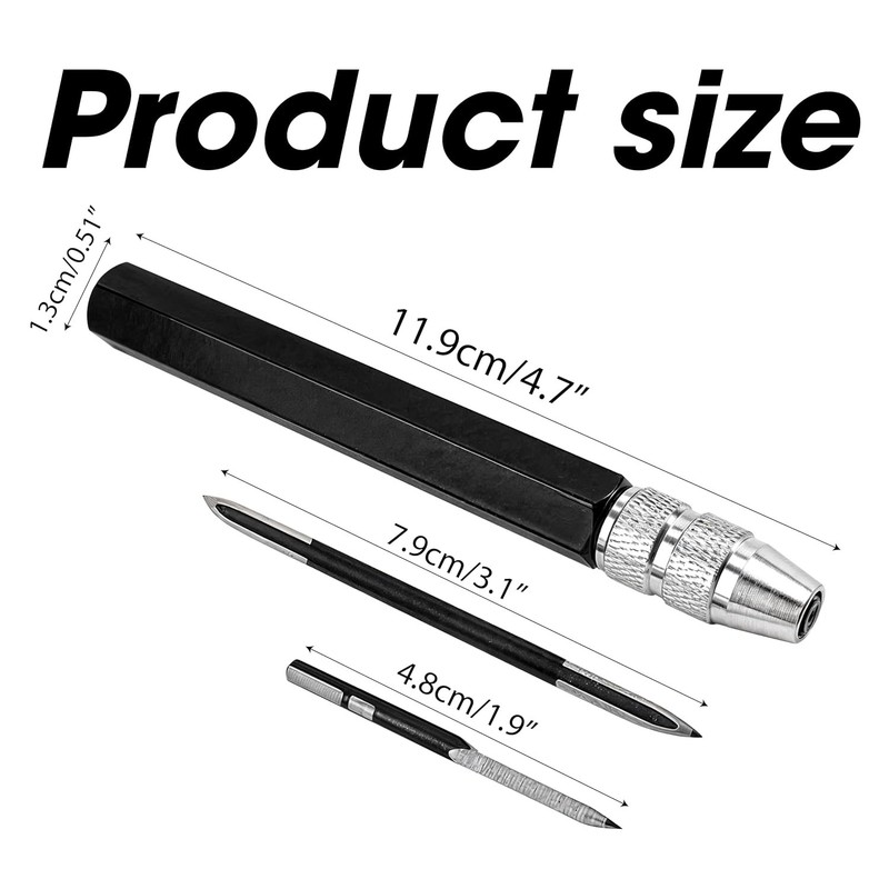 3PCS Deburring Scraper Tool Set, Adjustable Triangular Blade for Metal Plastic gallery