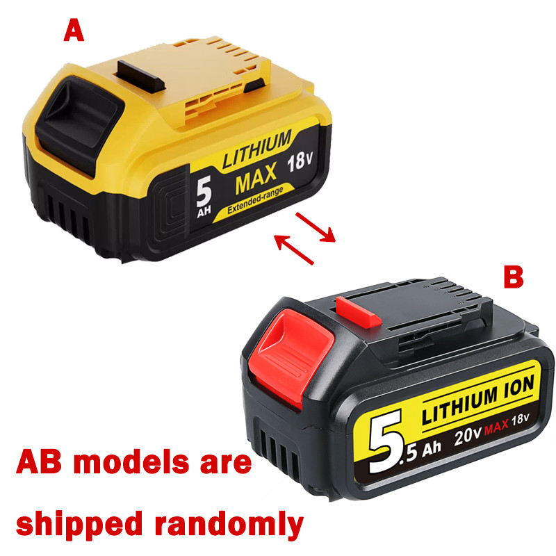 5.0Ah Replace For DEWALT DCB200-1 DCB205 20V Li-Ion Slide Battery DCB208 DCF885 gallery