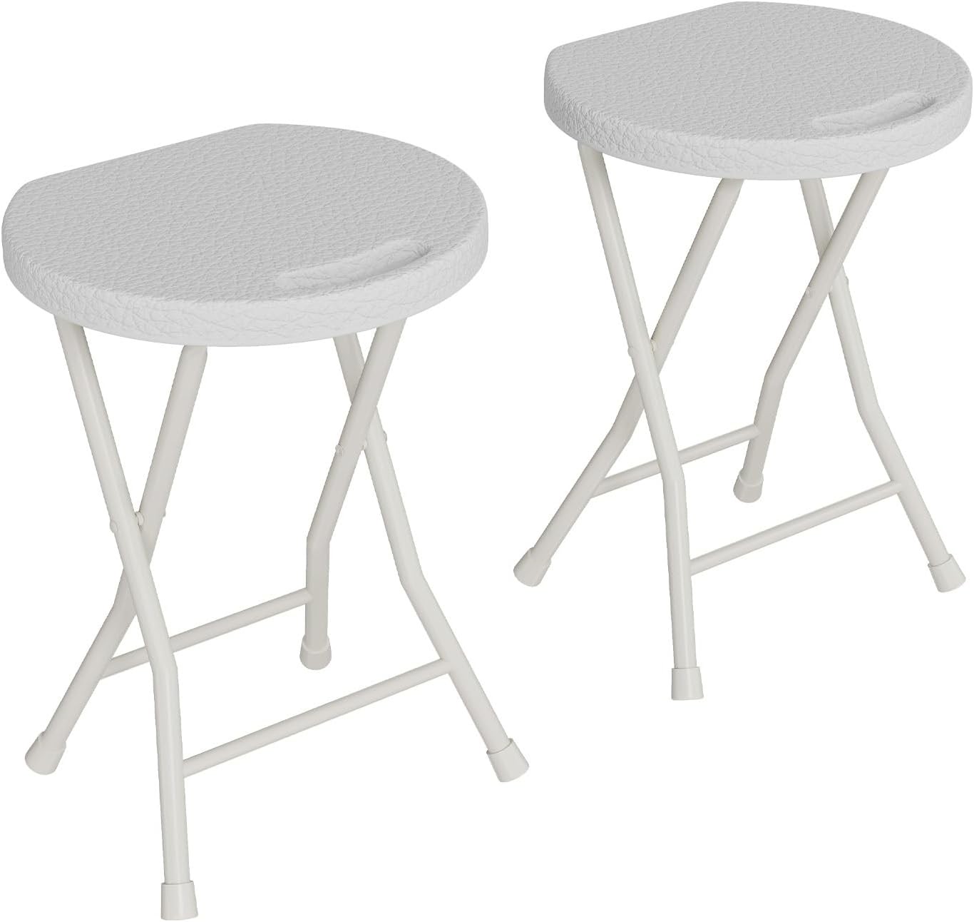 2x Portable Folding Stool for Camping, Dorm, Bathroom, Vanity, Picnic & Outdoor gallery