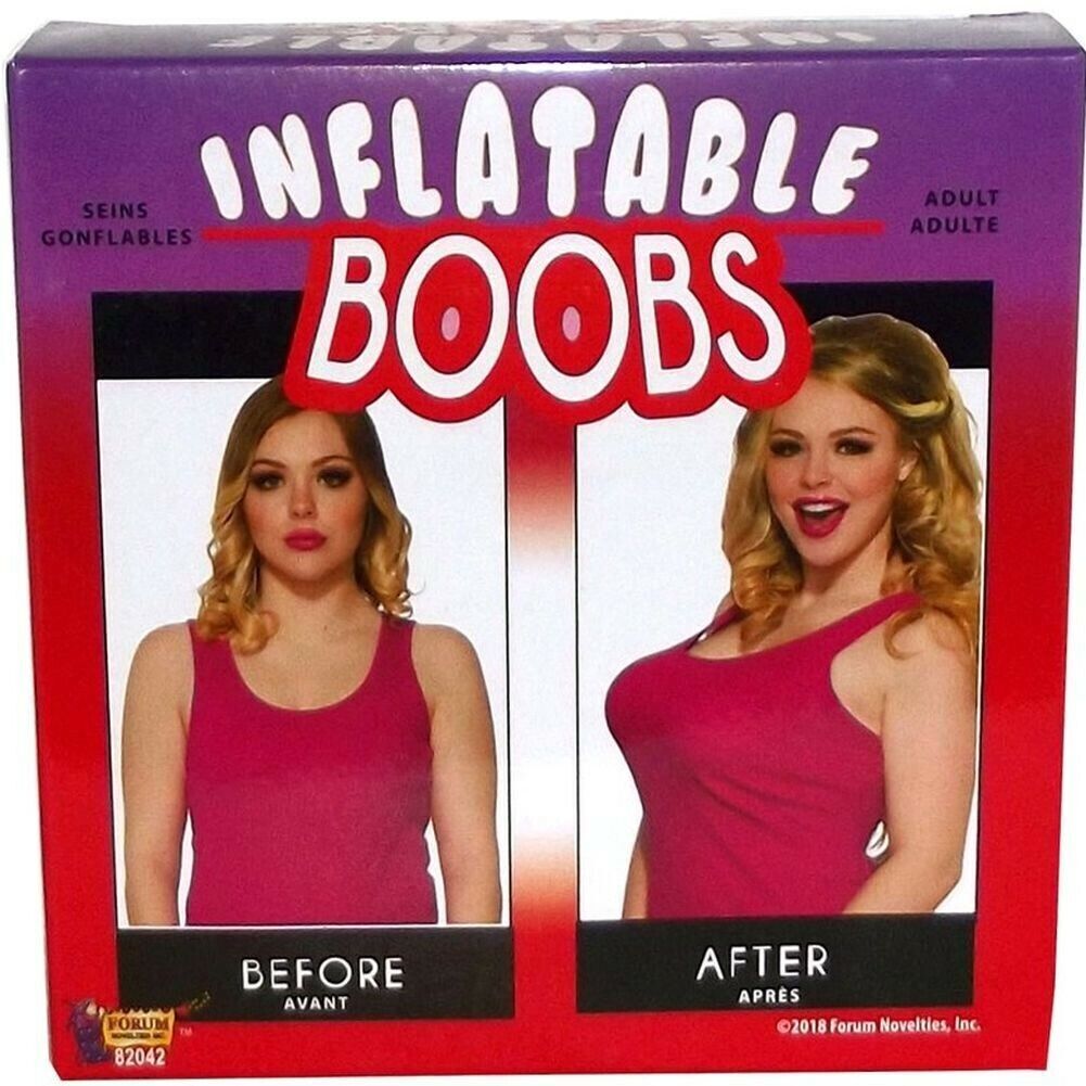 INFLATABLE BOOBS w/ pump! Instant Boobie Bra - Funny Adult Boobie GaG Joke Gift gallery