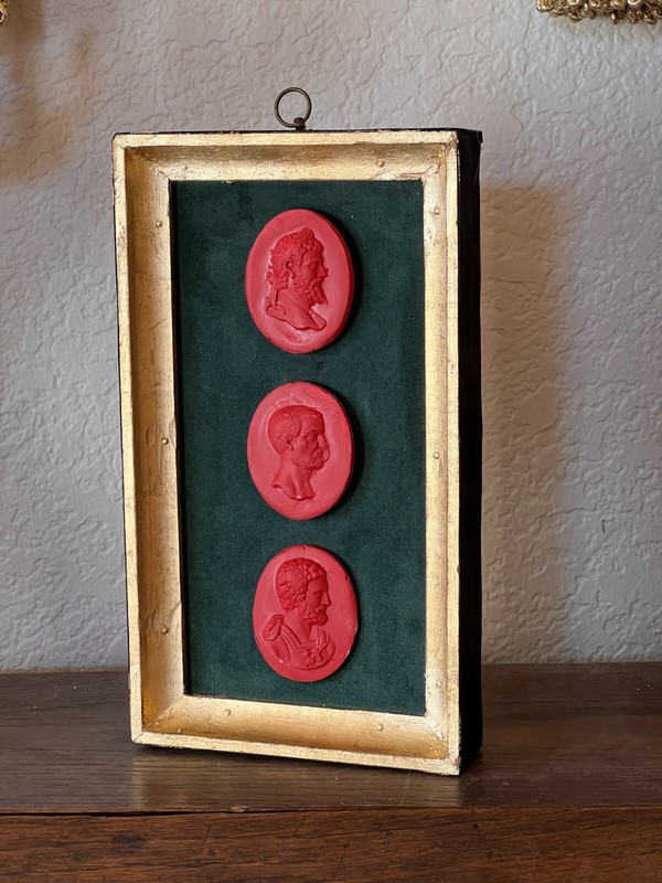 Classical Georgian Inspired Red Cast Emperor Profile Set on the Green Velvet & G gallery