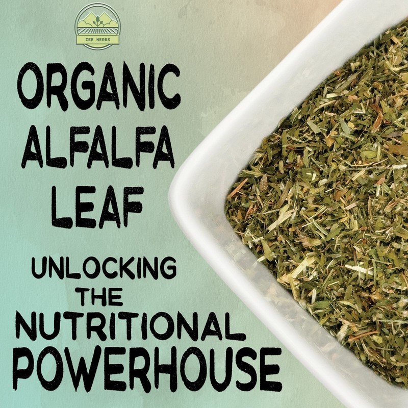 Organic Alfalfa Leaf 4 oz. (113g) Pack, USDA Certified Organic Alfalfa Leaf Herb gallery