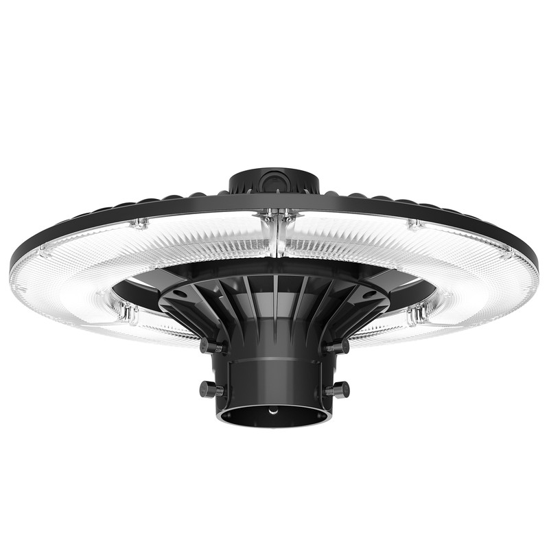Dusk to Dawn 200W LED Circular Post Top Light Commercial Fixture For Parking Lot gallery