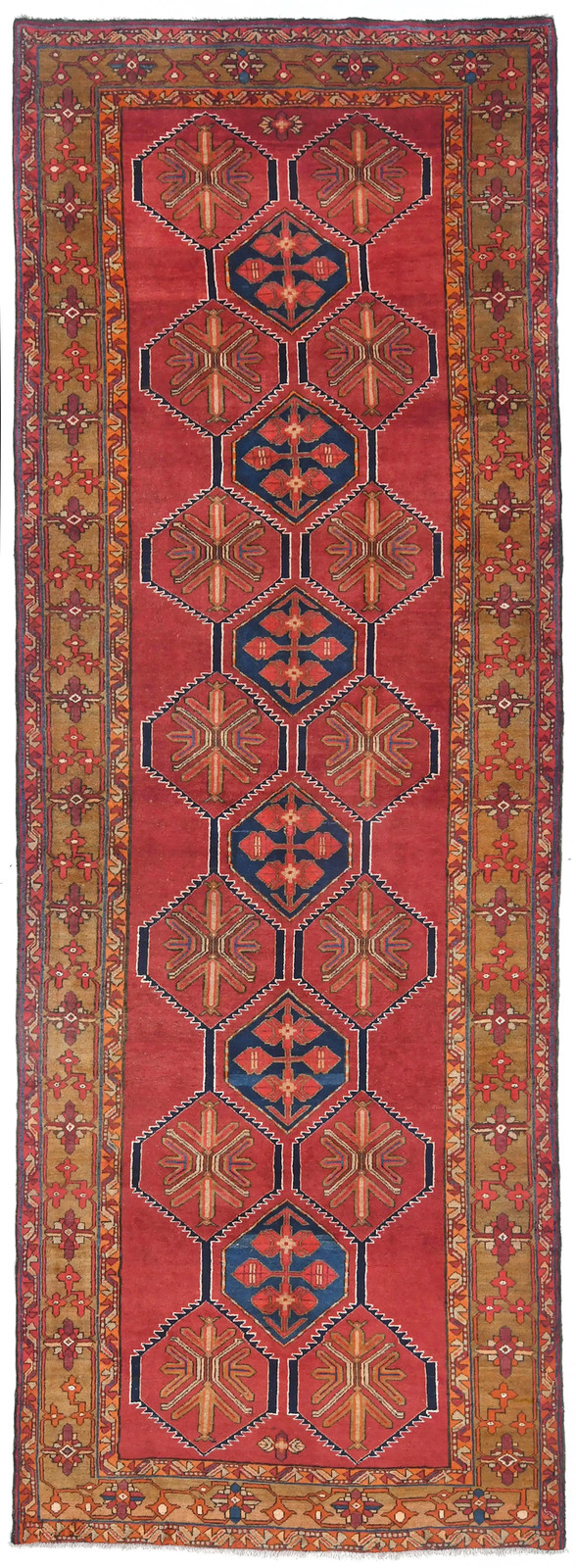 Hand-Knotted Tribal Geometric Runner Rug Oriental Kitchen Hallway Decor 5X13 ft gallery