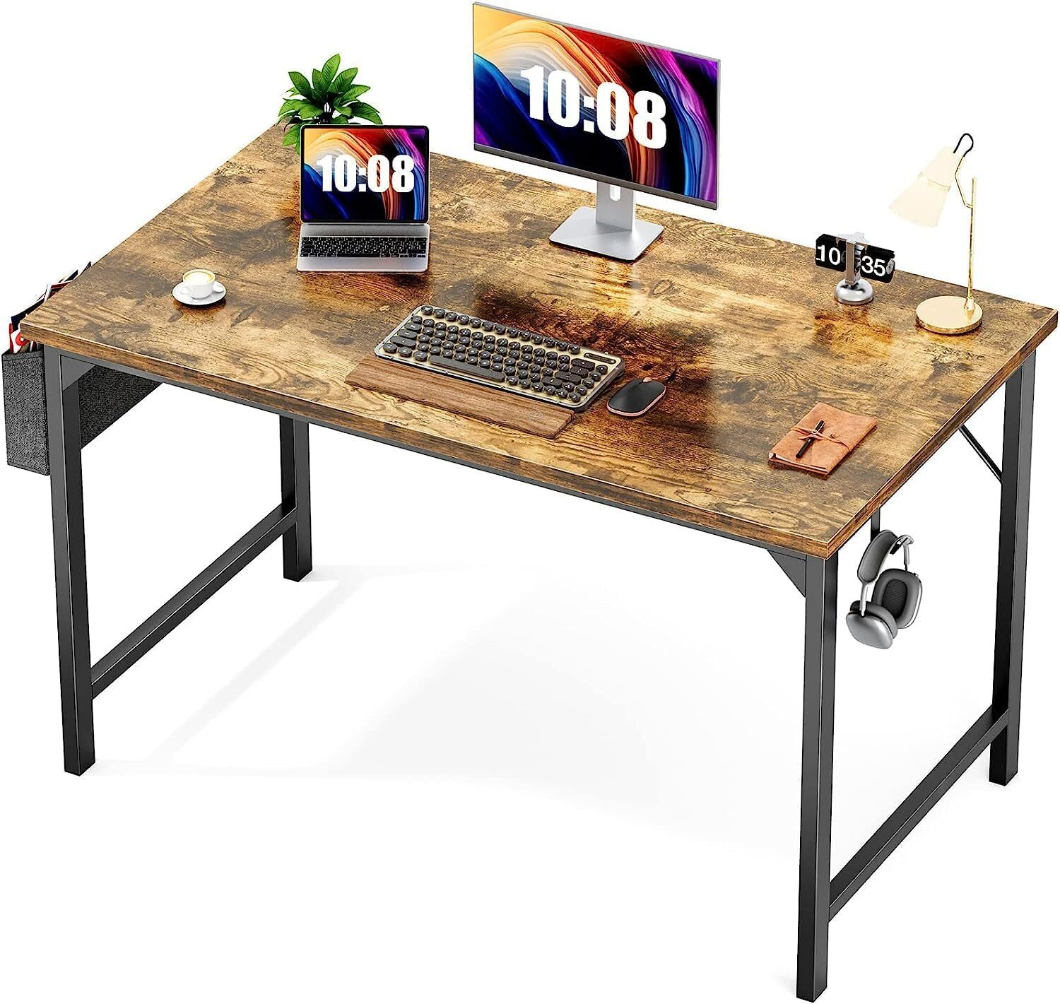 31-63 Inch Home Office Computer Desk Writing Work Study Table with Storage Bag gallery