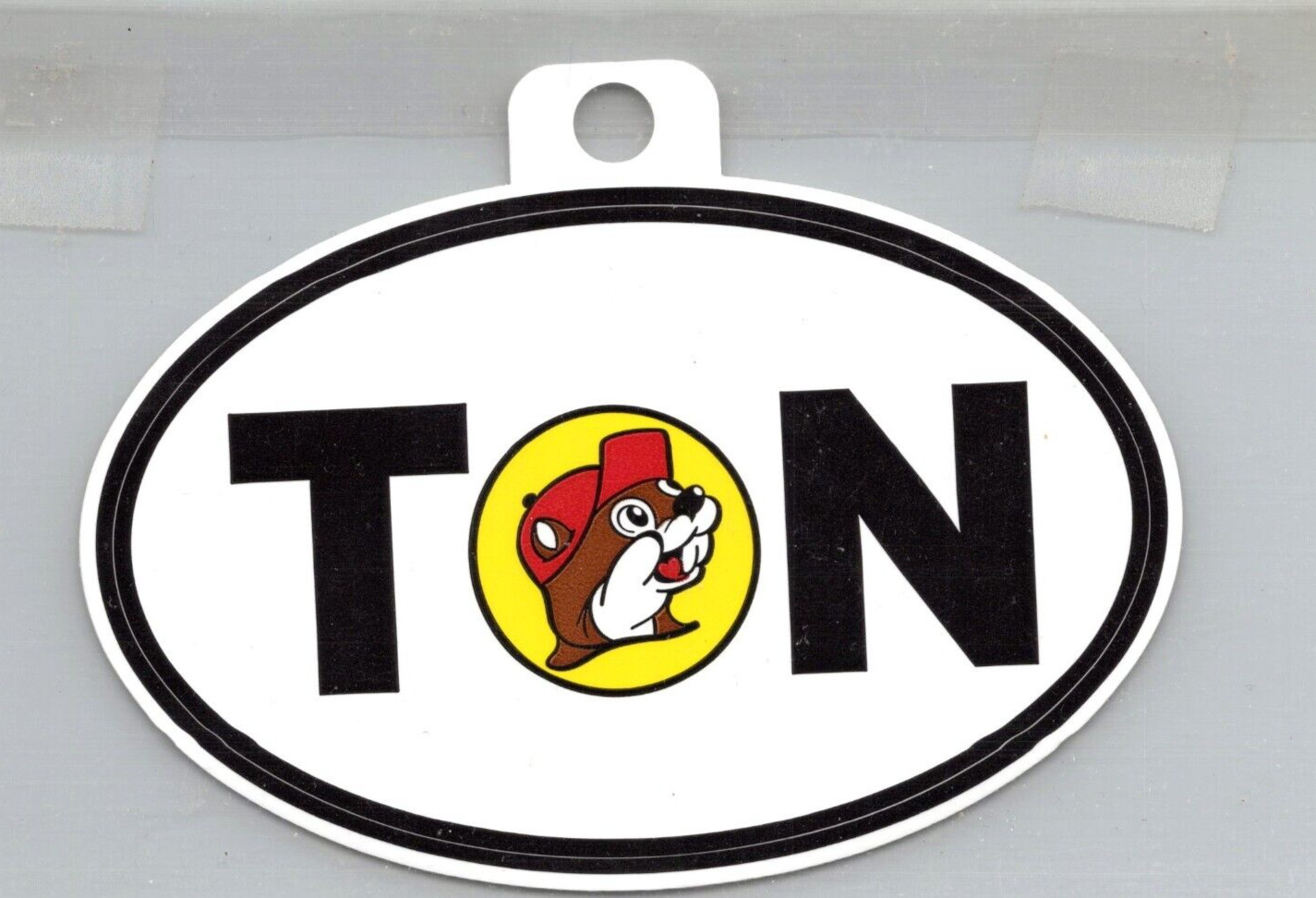 Buc-ee's Bumper Sticker Advertising Logo - Logo TN- Tennessee 2.75 x 4.25 Oval gallery