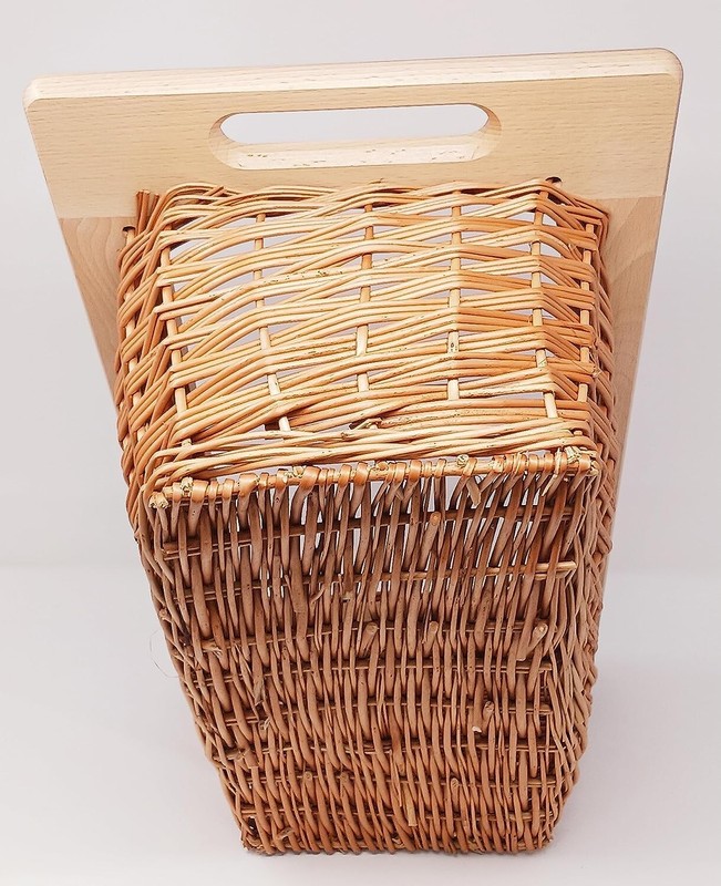 11 5/16" Width Pullout Wicker Baskets with Handles and Beechwood Frame & Runners gallery