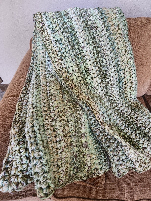 Hand Crocheted Throw Afghan Blanket gallery