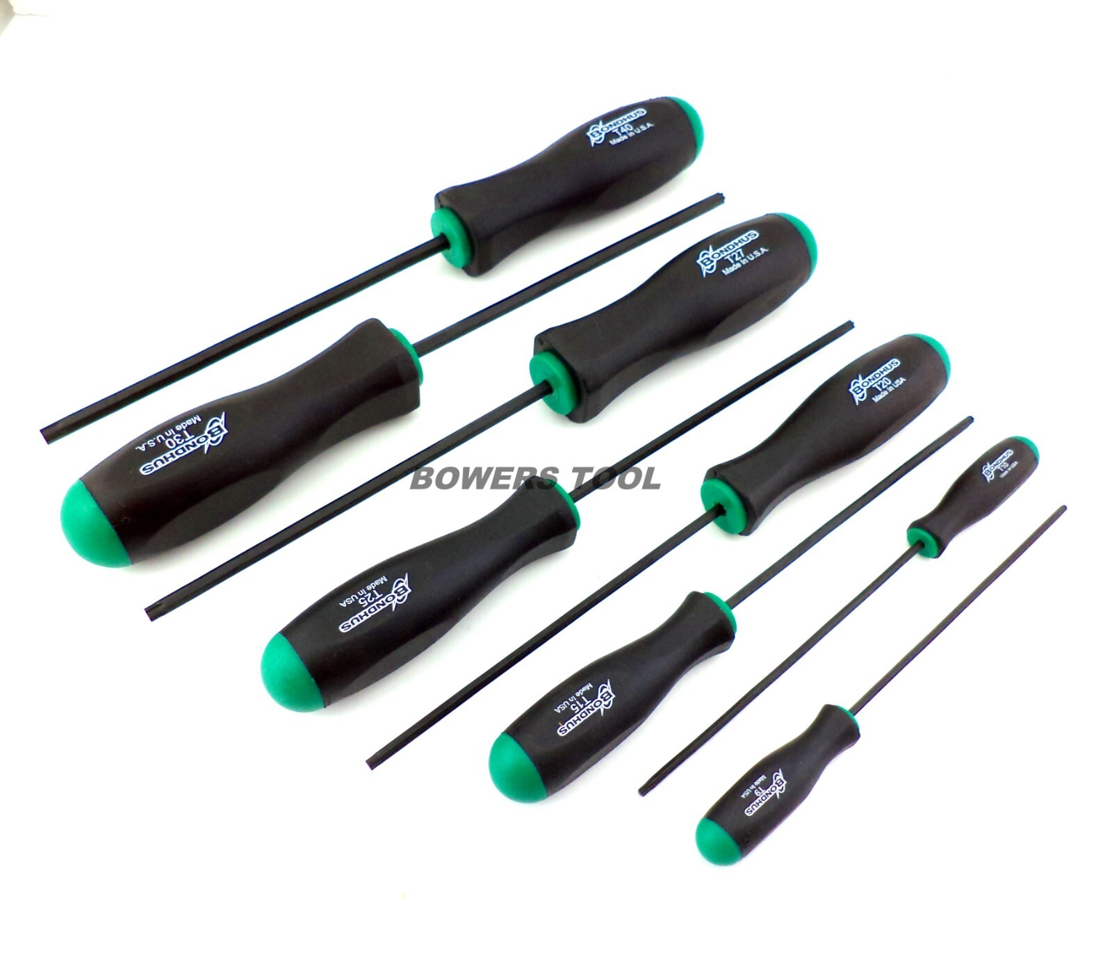 Bondhus 8pc Torx Star Screwdriver Set T40-T9 MADE IN USA 34534 High Torque Steel gallery