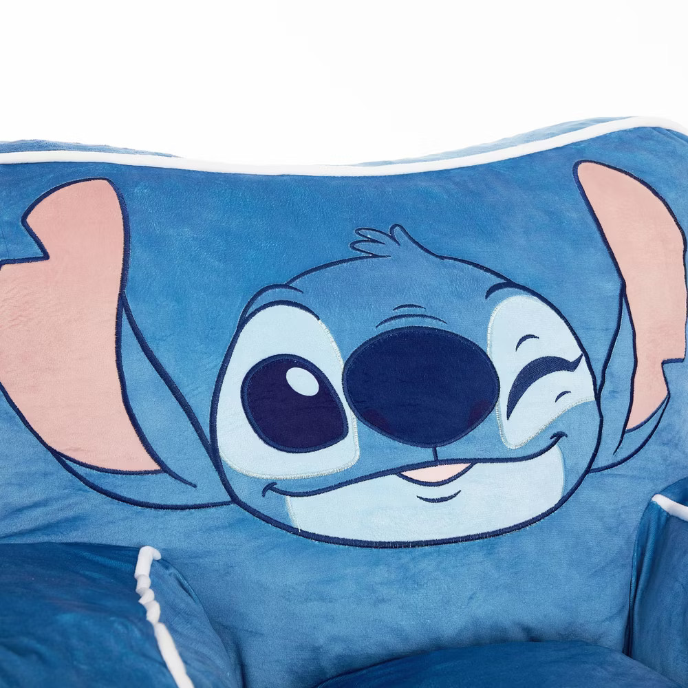 Stitch Kids' Compressed Foam Plush Chair Blue gallery
