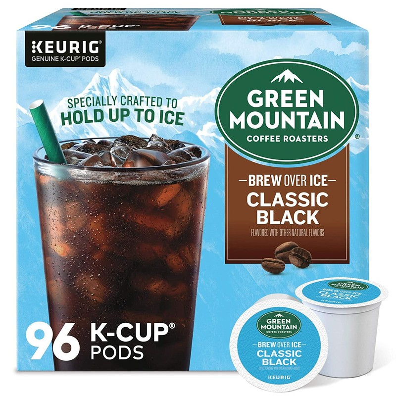 Green Mountain Brew Over Ice Classic Black Coffee 24 to 144 Count K cups gallery