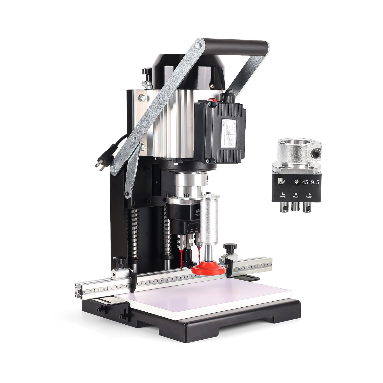 45-9.5mm Manual Hinge Drilling Machine Woodworking Boring 1100w 2840 RPM Bori... gallery