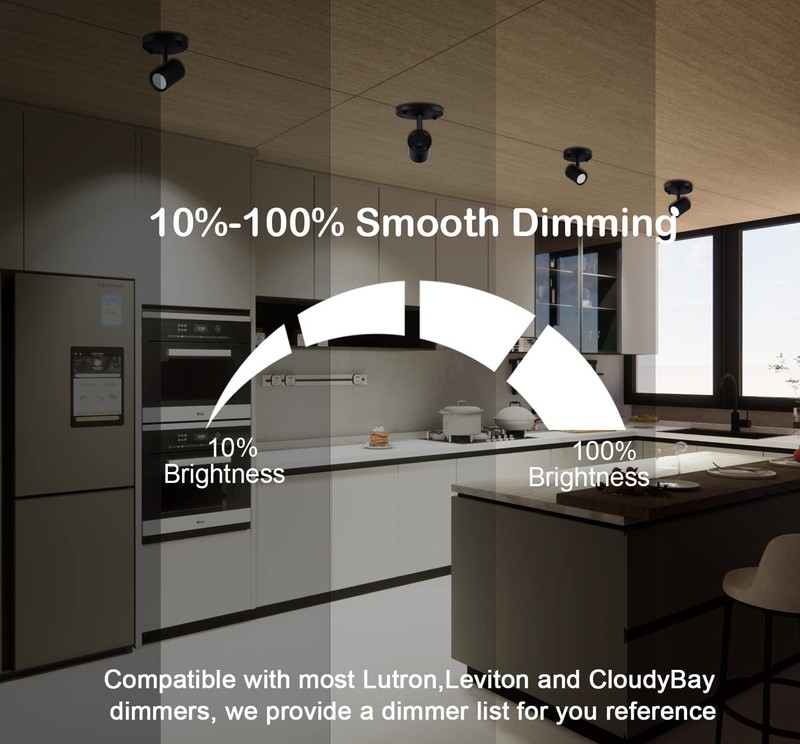 Led Flush Mount Ceiling Spot Lightcri90+ 9w 3000k 4000k 5000k Selectable Dimmabl gallery