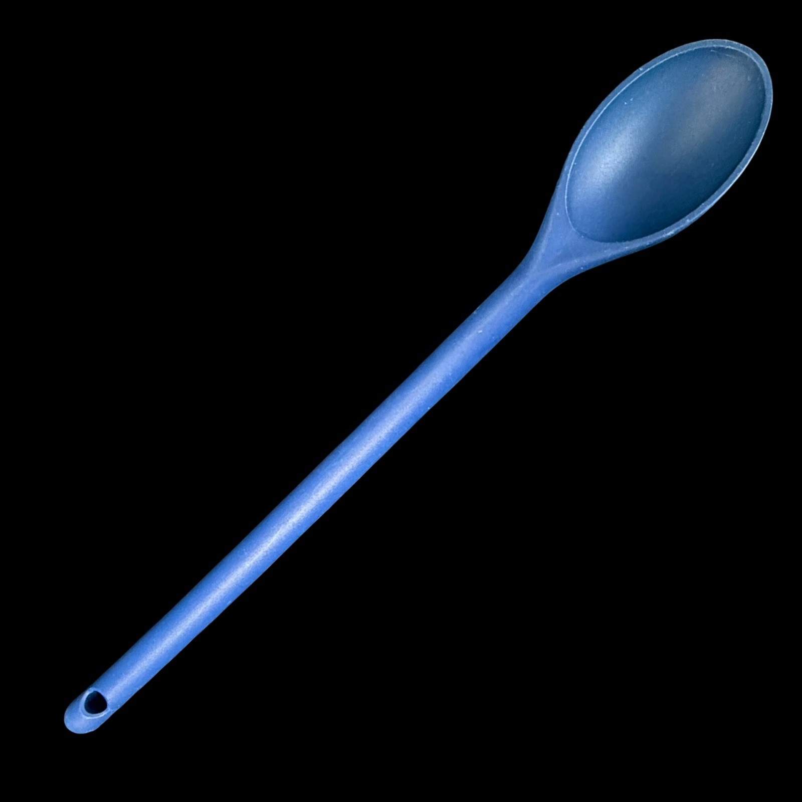Blue Cooking Spoon Solid Plain Kitchen Utensil Single Item Durable Handle gallery