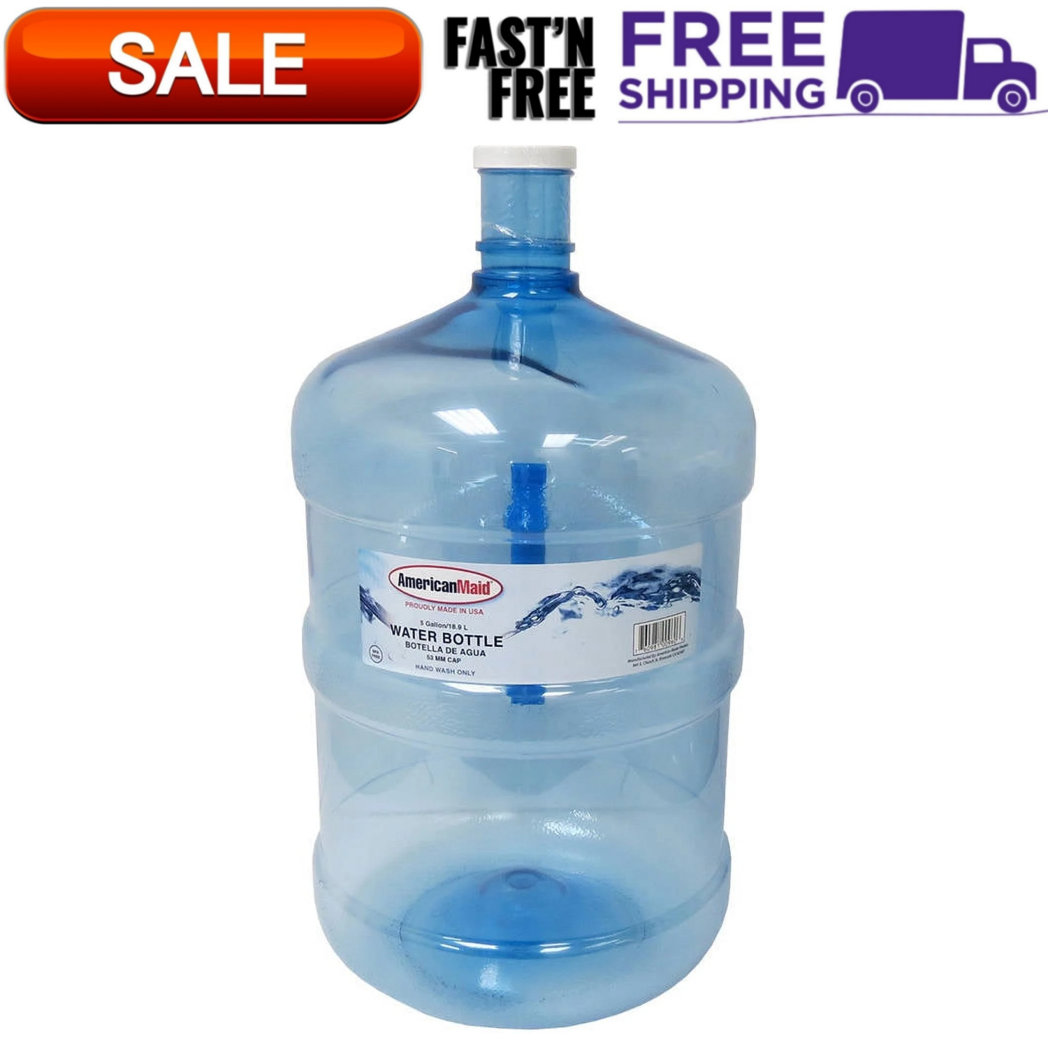 Large Reusable 5 Gallon Water Bottle Jug Container BPA Free Home Office Storage gallery