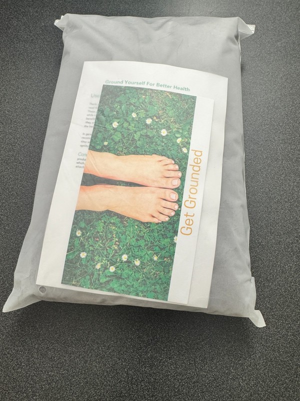 Grounding Fitted Flat King Sheet 10% Silver Fiber Organic Cotton 76x80in gallery