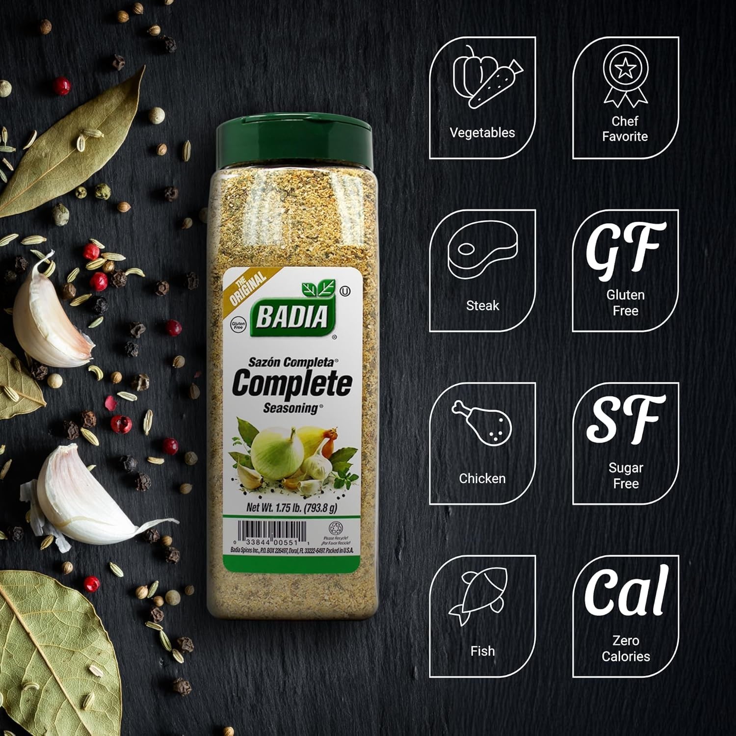 Complete Seasoning 28oz All-Purpose Spice Blend Garlic Onion Salt Pepper Herbs gallery