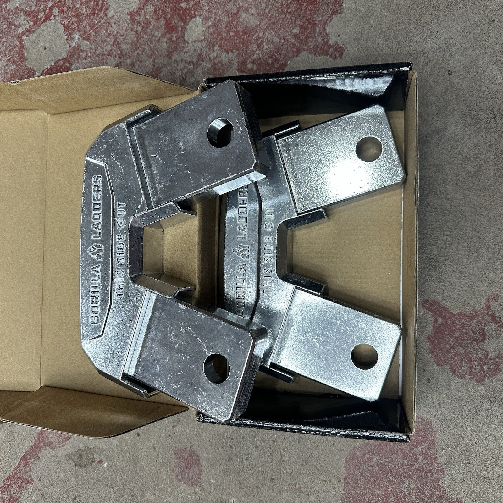 Gorilla Ladders Rail Brackets Lightweight Aluminum Construction 2-Sturdy Trestle gallery