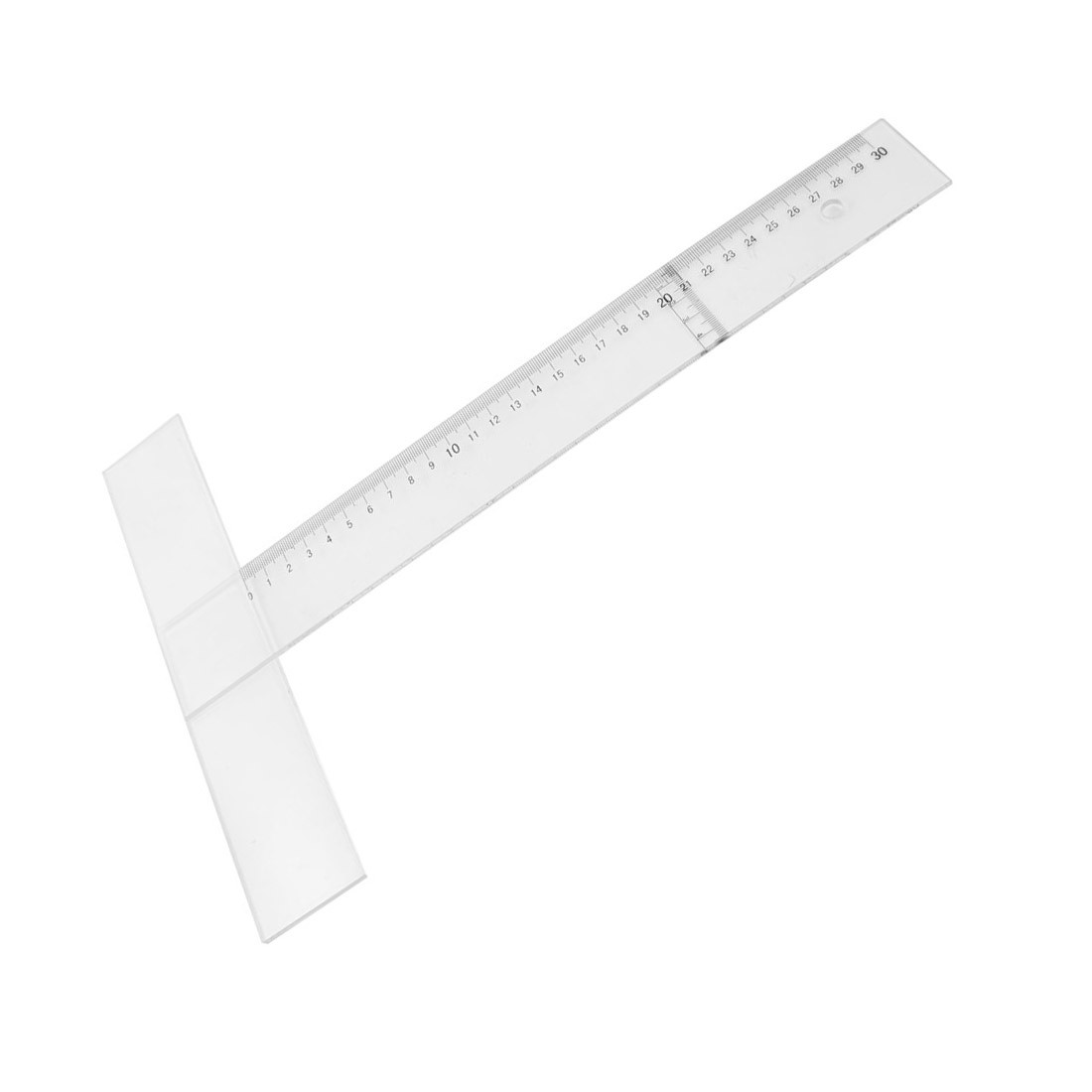 30cm Measurement Black Arabic Numeral Dial Clear T-square Ruler gallery