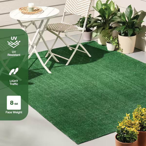 Emerald Green Precut Turf 6 Ft. X 8 Ft. Artificial Grass Rug gallery