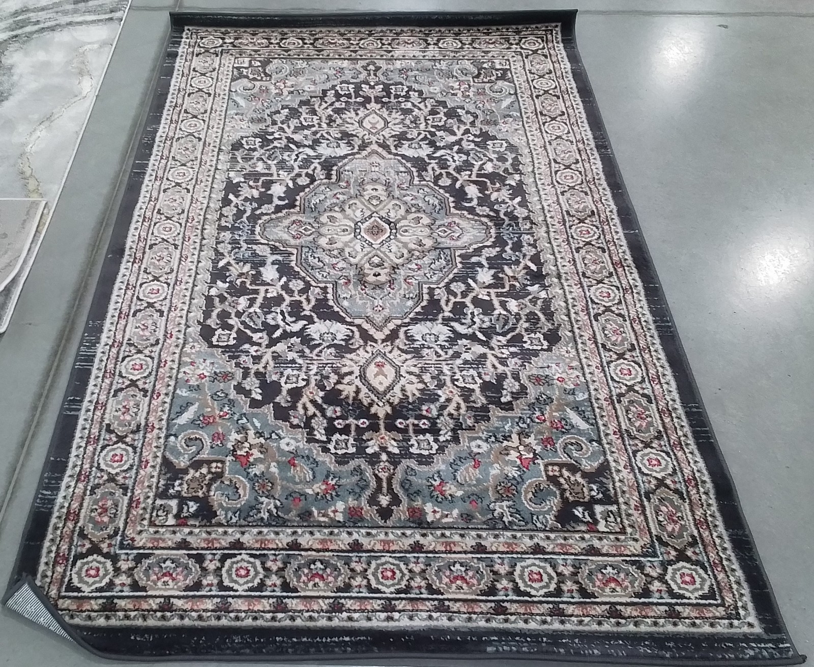ANTHRACITE TEAL 4'-0" x 6'-0" Back Stain Rug, Reduced Price 1172795208 LNH338C-4 gallery